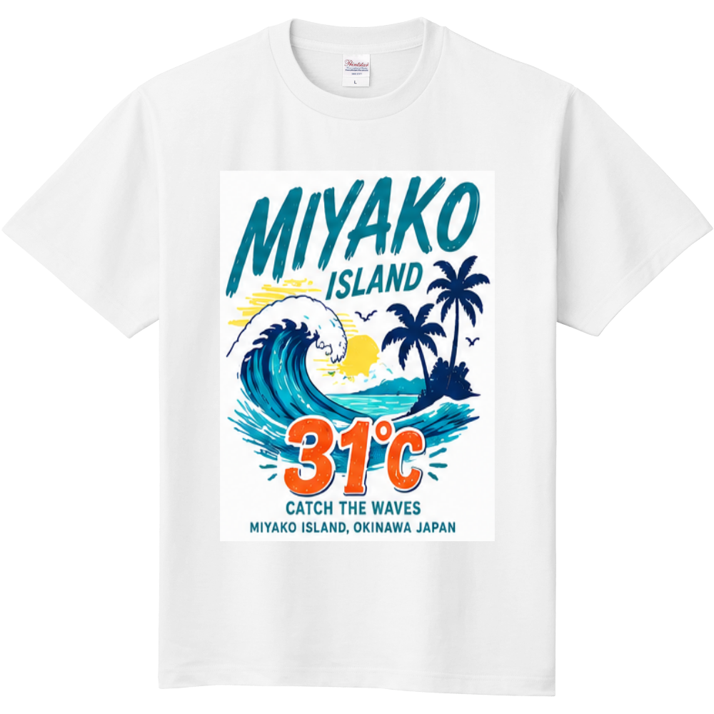 31℃MIYAKOISLAND 半袖シャツ ウェーブ