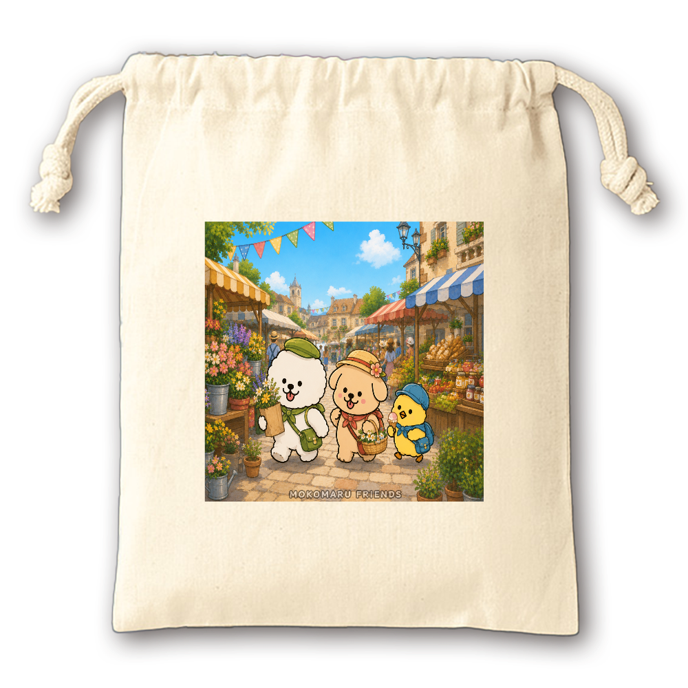 【モコまるフレンズ】巾着♪