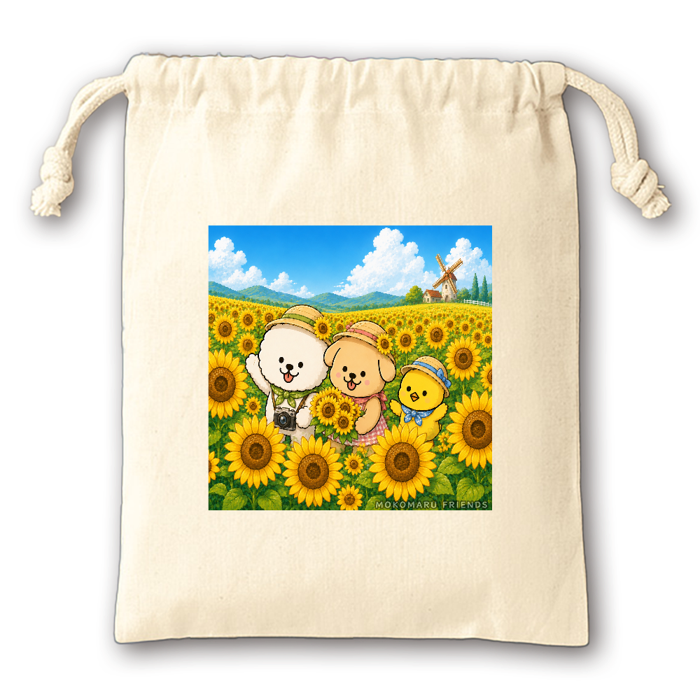 【モコまるフレンズ】巾着♪