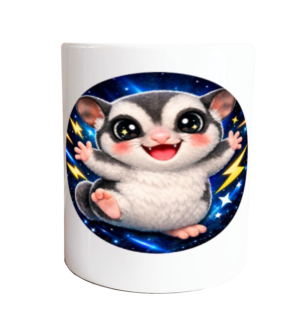 きらきらおめめ☆フクロモモンガ☆マグカップ