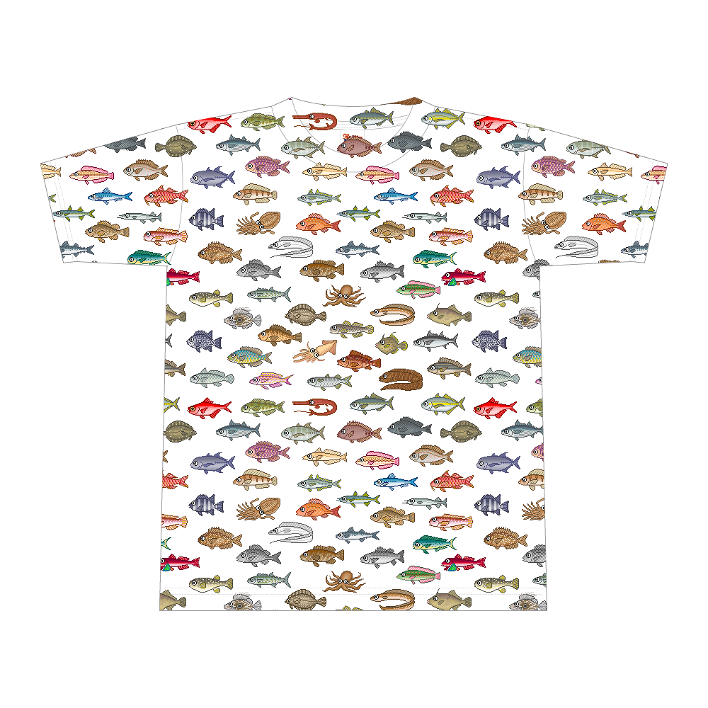KAISUIGYO_DOT-L (全面プリントTシャツ)