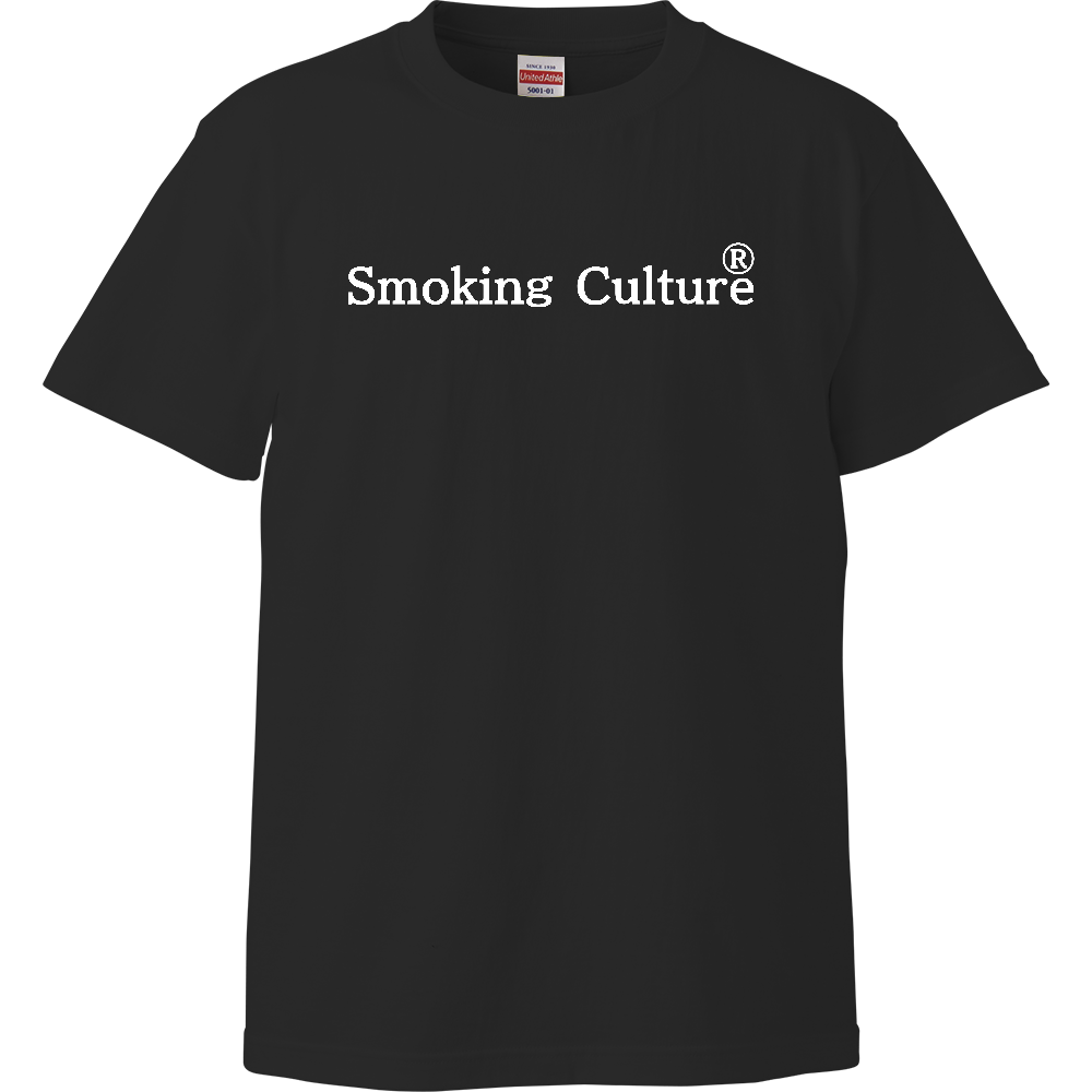 白ロゴ ハイクオリティTシャツ ブラック