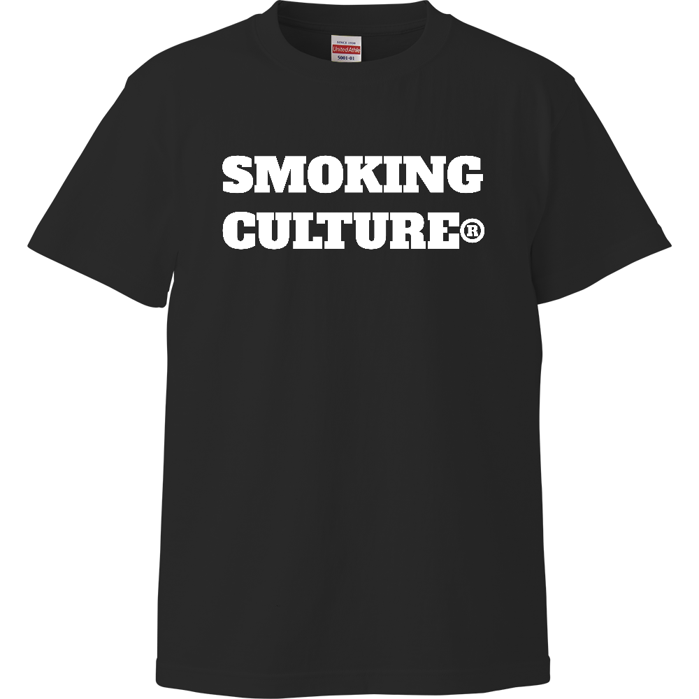 白ロゴ ハイクオリティTシャツ ブラック