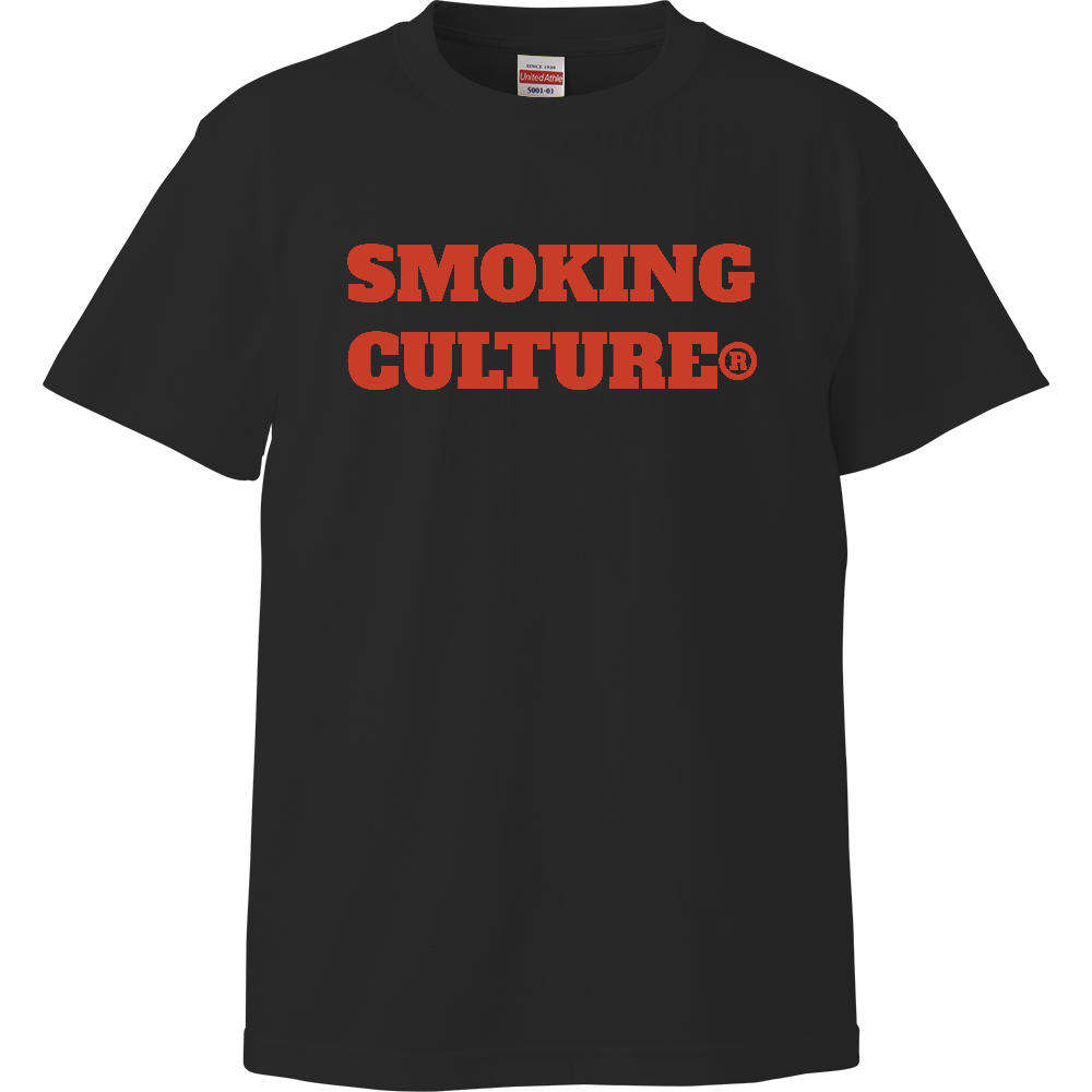 赤ロゴ ハイクオリティTシャツ ブラック