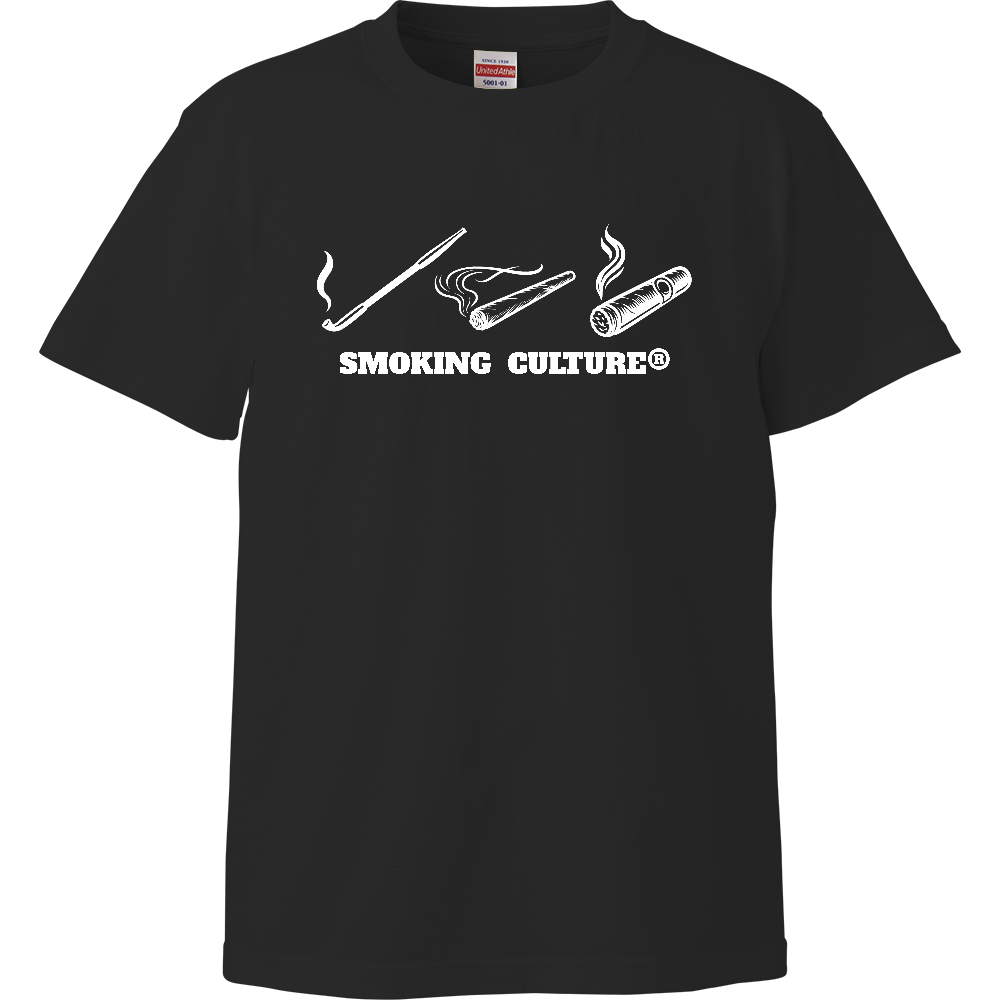 煙管 煙草 葉巻 ハイクオリティTシャツ ブラック