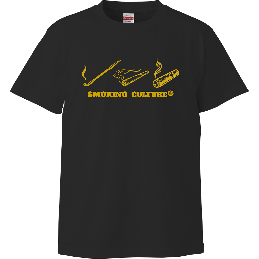 煙管 煙草 葉巻 ハイクオリティTシャツ ブラック