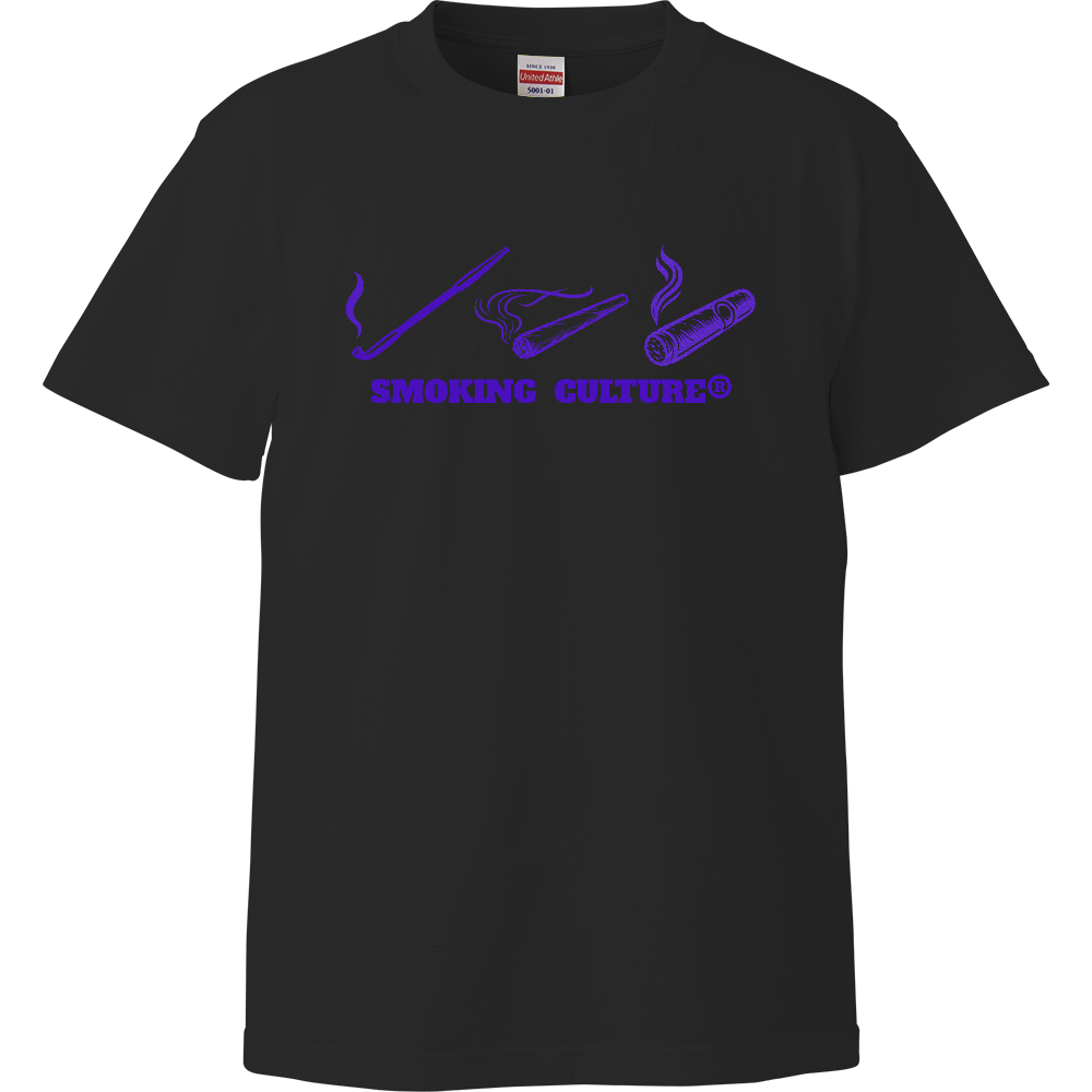 煙管 煙草 葉巻 ハイクオリティTシャツ ブラック