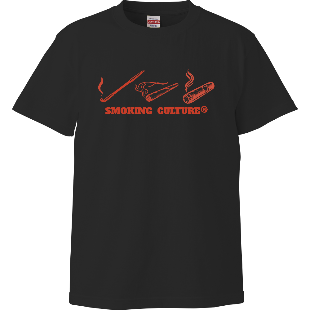 煙管 煙草 葉巻 ハイクオリティTシャツ ブラック