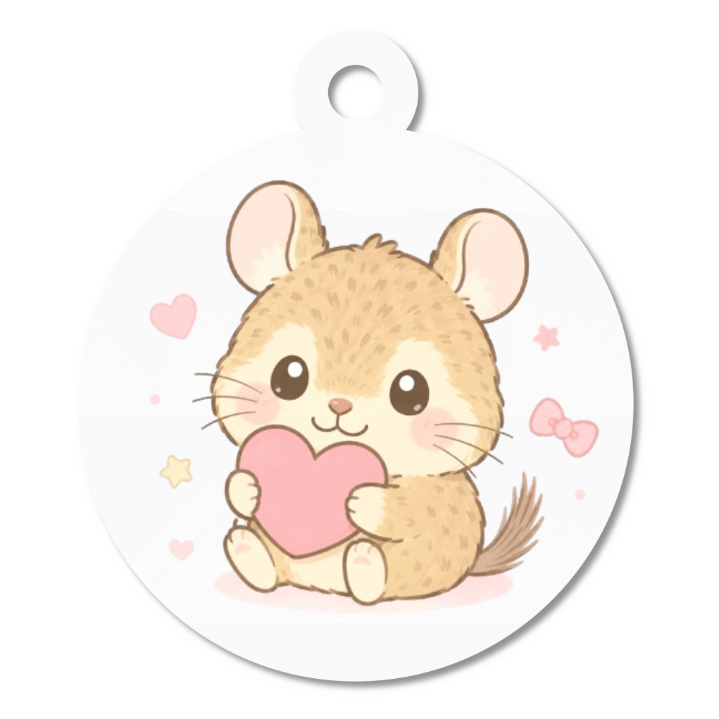 デグー♡ハート♡キーホルダー