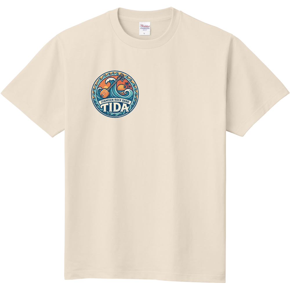 蛇三線ロックバンド ティダ 2026ロゴ入りTシャツ