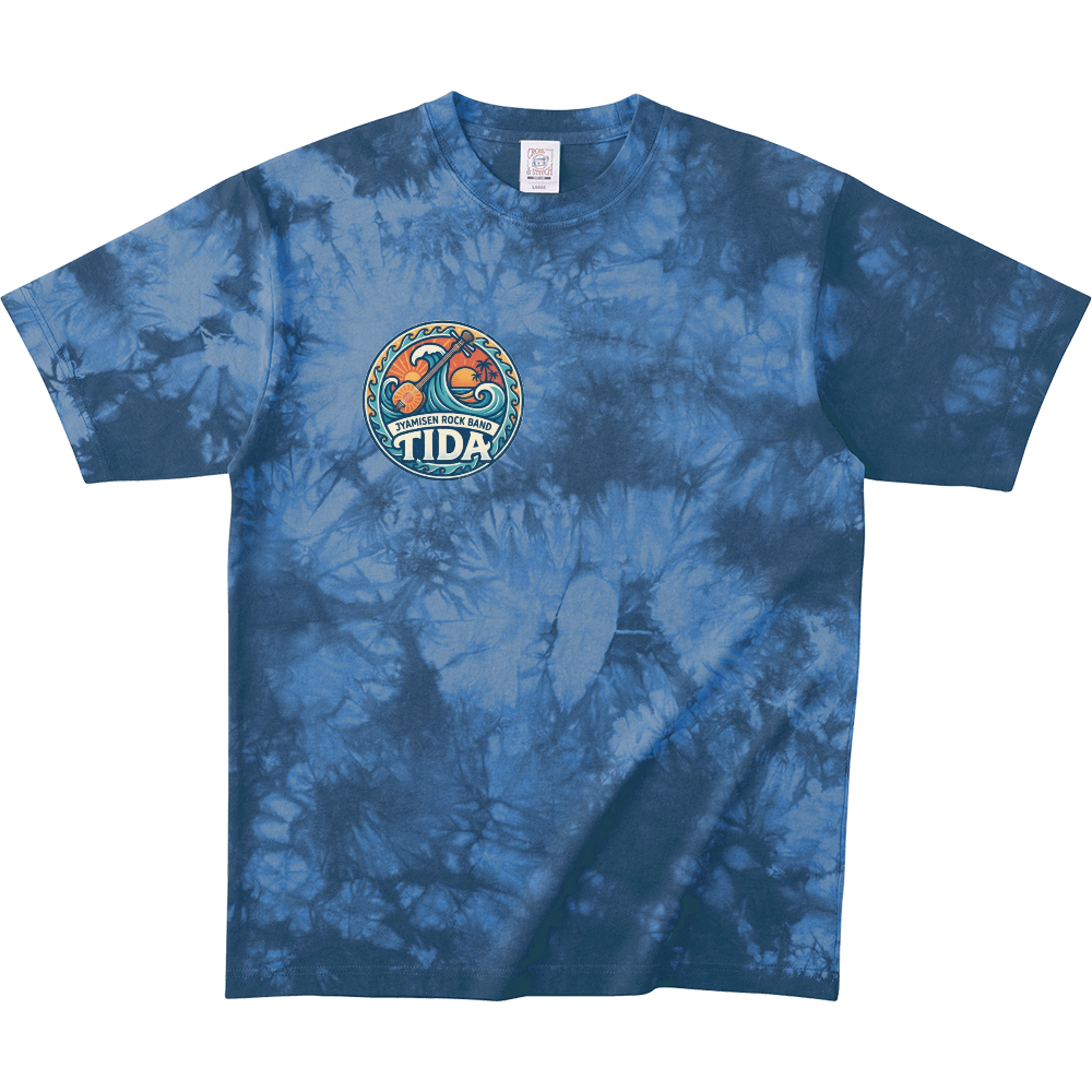 蛇三線ロックバンド ティダ Tシャツダイダイバージョン