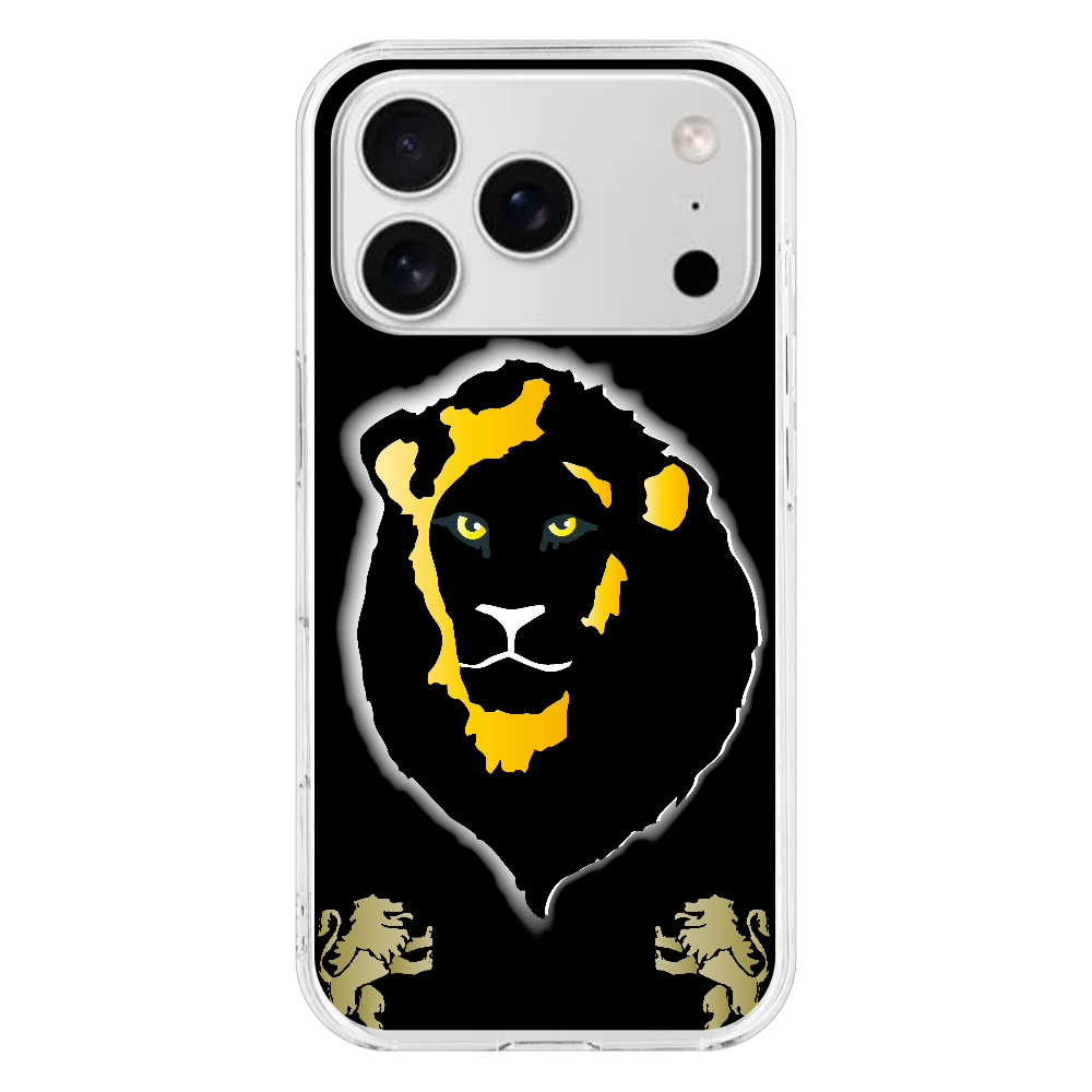 Z098　ポップ『ライオン17p』 iPhone17pro (透明)(ハードケース)｜PLATA