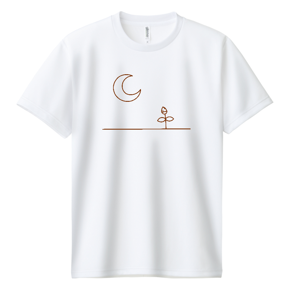 つきとつぼみ ドライTシャツ