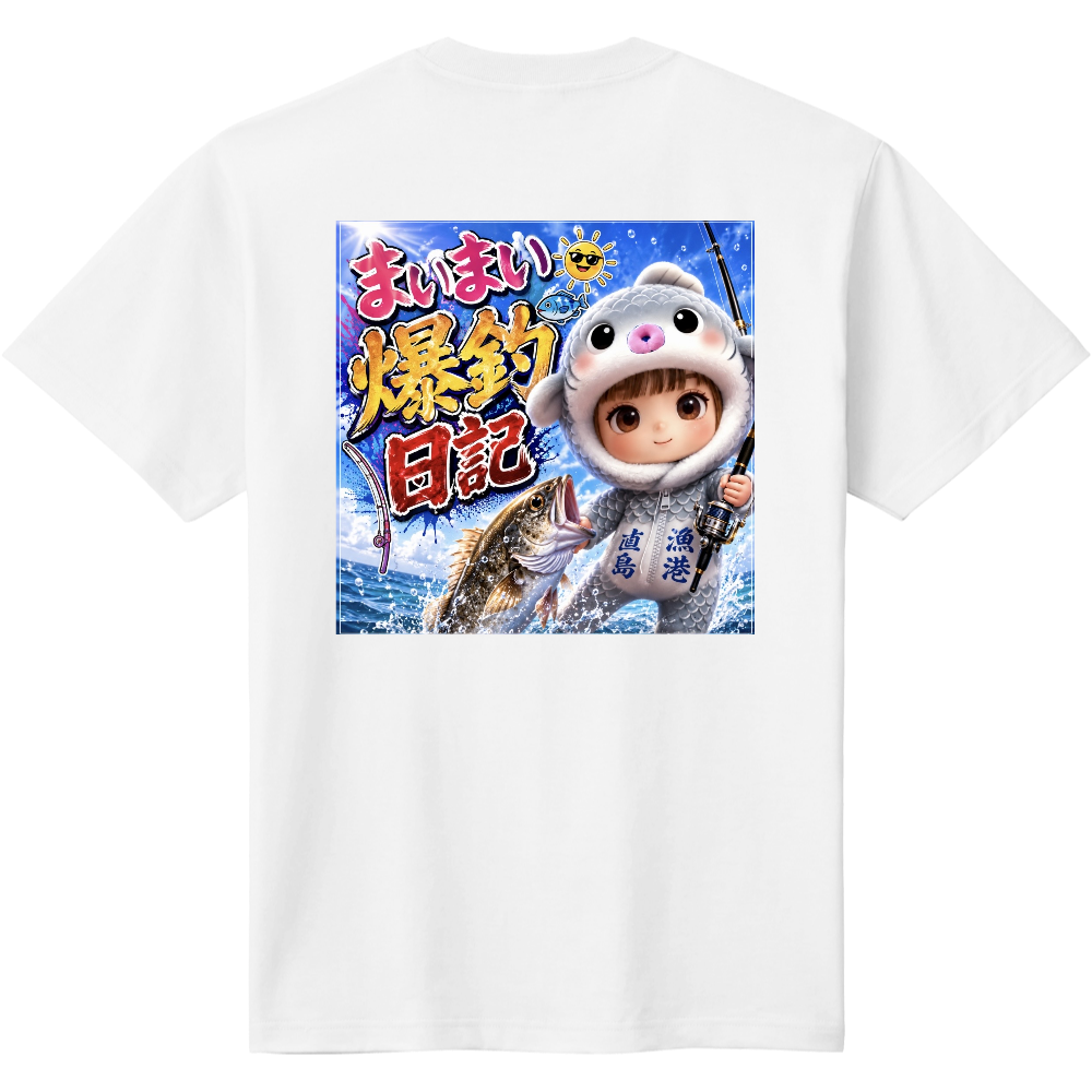 まいまい着ぐるみ直島漁港Tシャツ