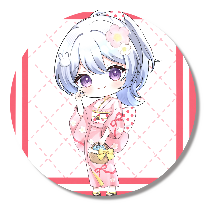 ミニキャラ浴衣A缶バッジ
