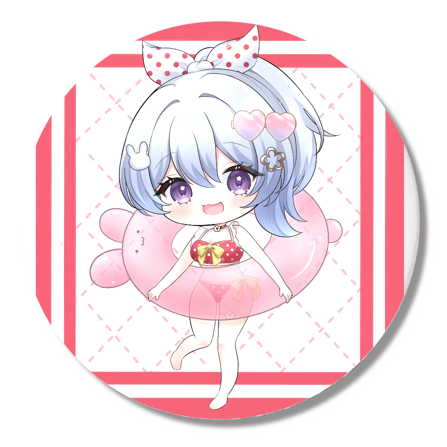 ミニキャラ水着B缶バッジ