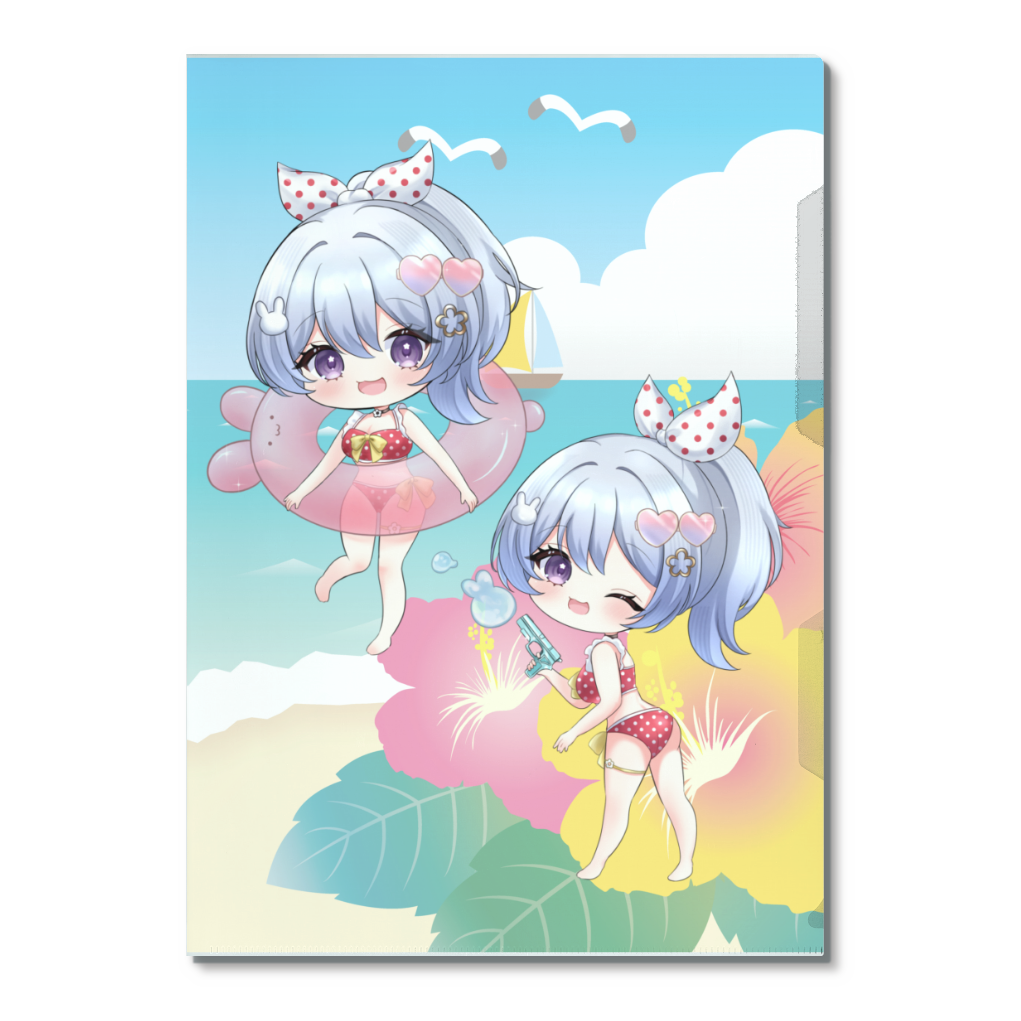 ミニキャラ水着クリアファイル