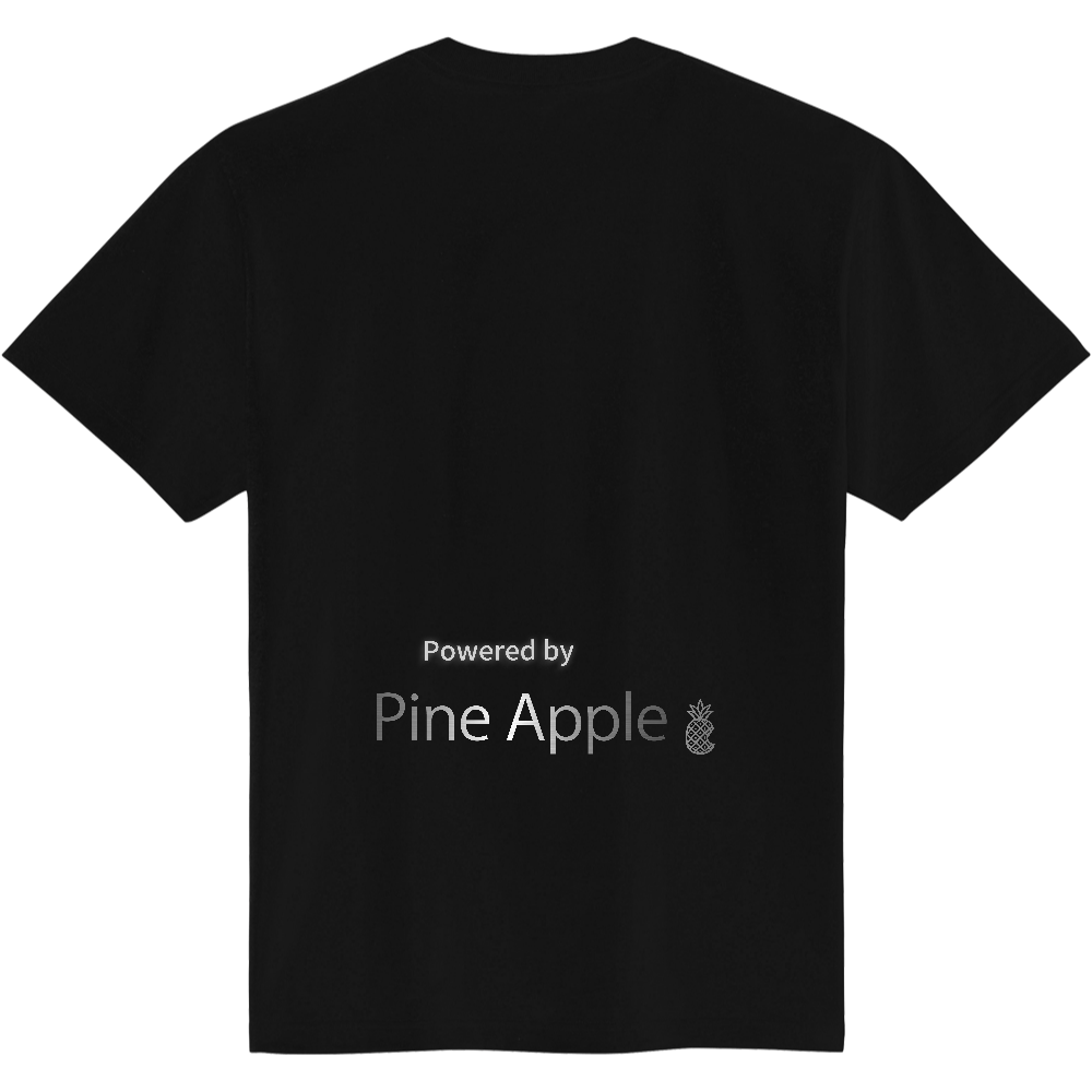 パイナップルＴシャツ＜控えめパイン・背面＞