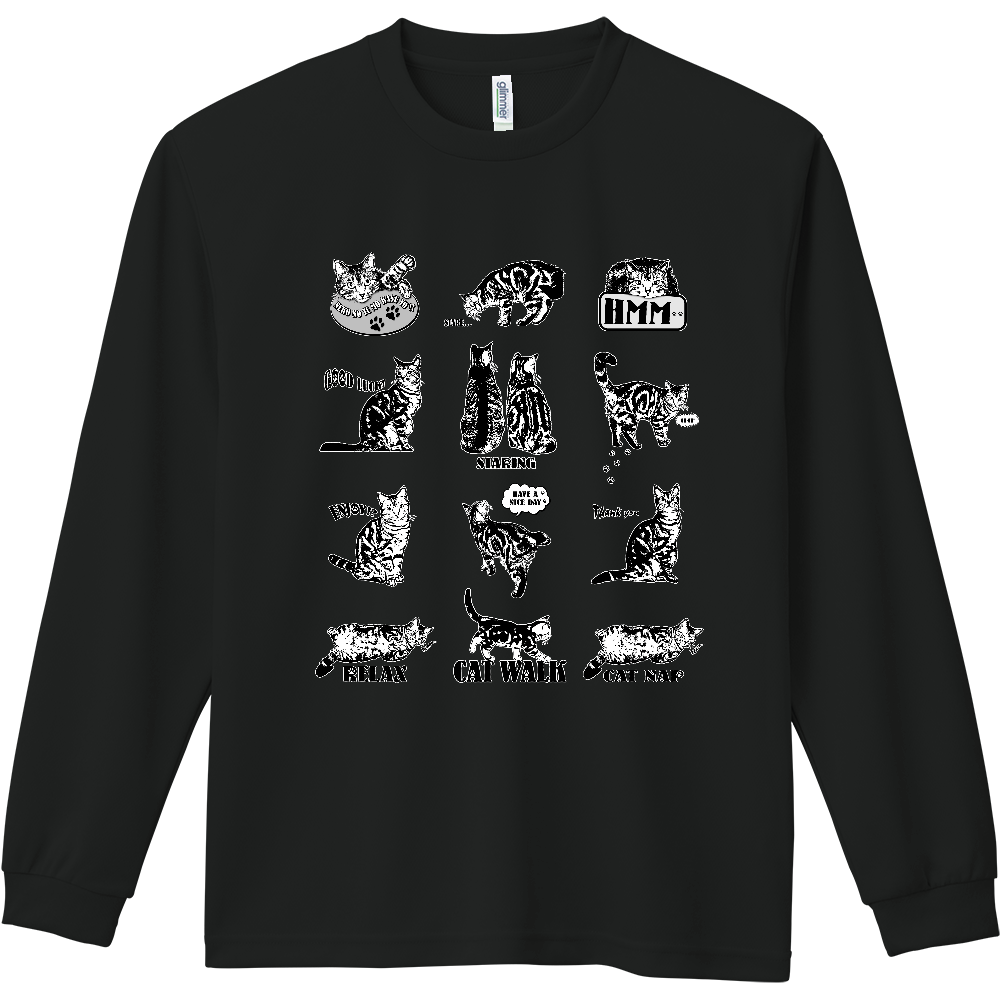 CATS_2KW (ドライ長袖Tシャツ)