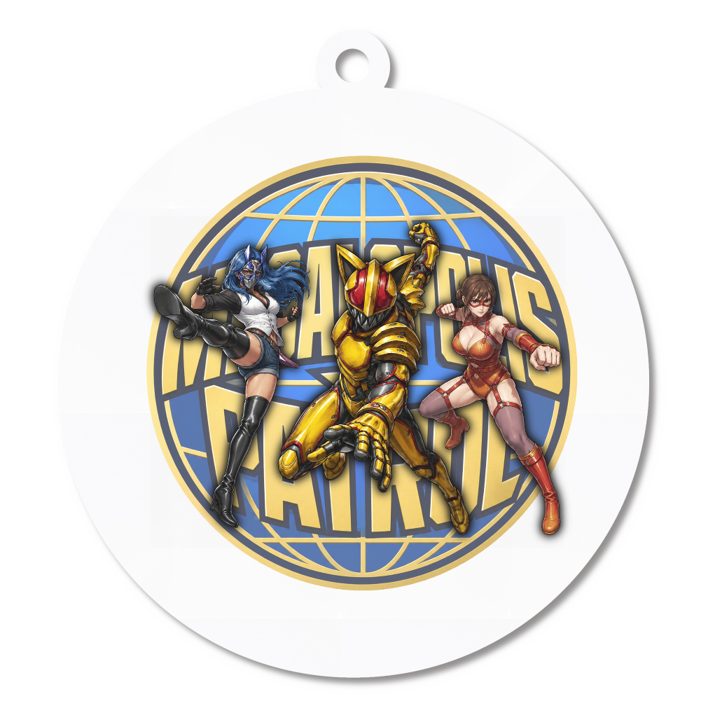 「B-Lights・メガロポリス★パトロール CHAPTER OF BEYOND'S WAR」アクリルキーホルダー(10cm・丸型)