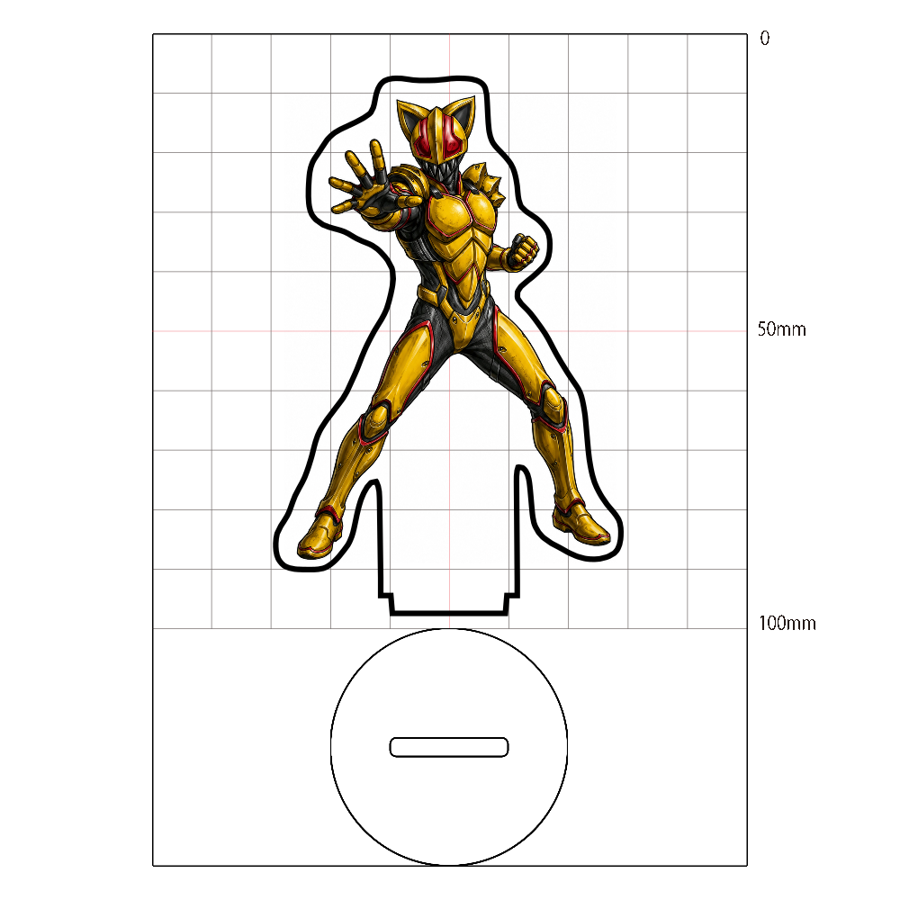 「B-Lights・メガロポリス★パトロール CHAPTER OF BEYOND'S WAR」ヴォルフラム・アクリルスタンド(フリーカットアクリルスタンド 10×10cm / クリア)