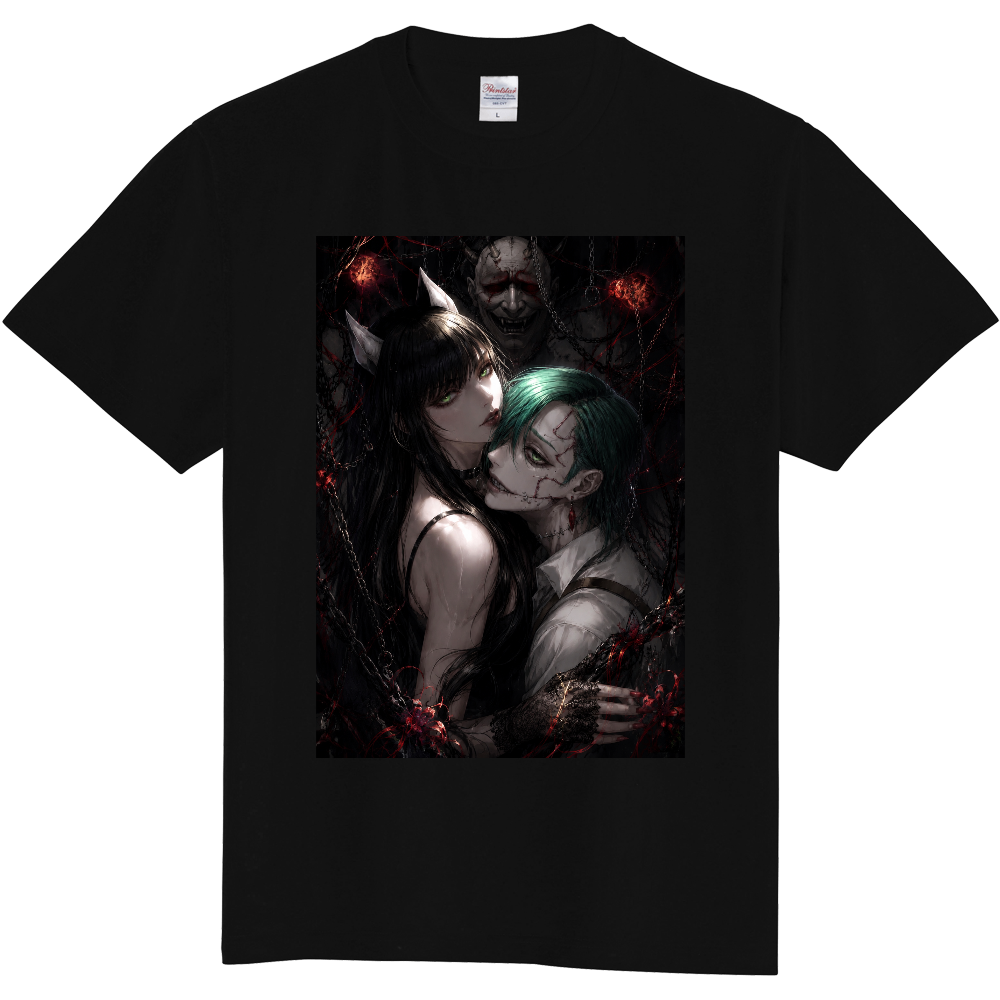 「B-Lights・メガロポリス★パトロール CHAPTER OF BEYOND'S WAR」キラーゴースト＆ネフェルTシャツ(定番Ｔシャツ / ブラック)