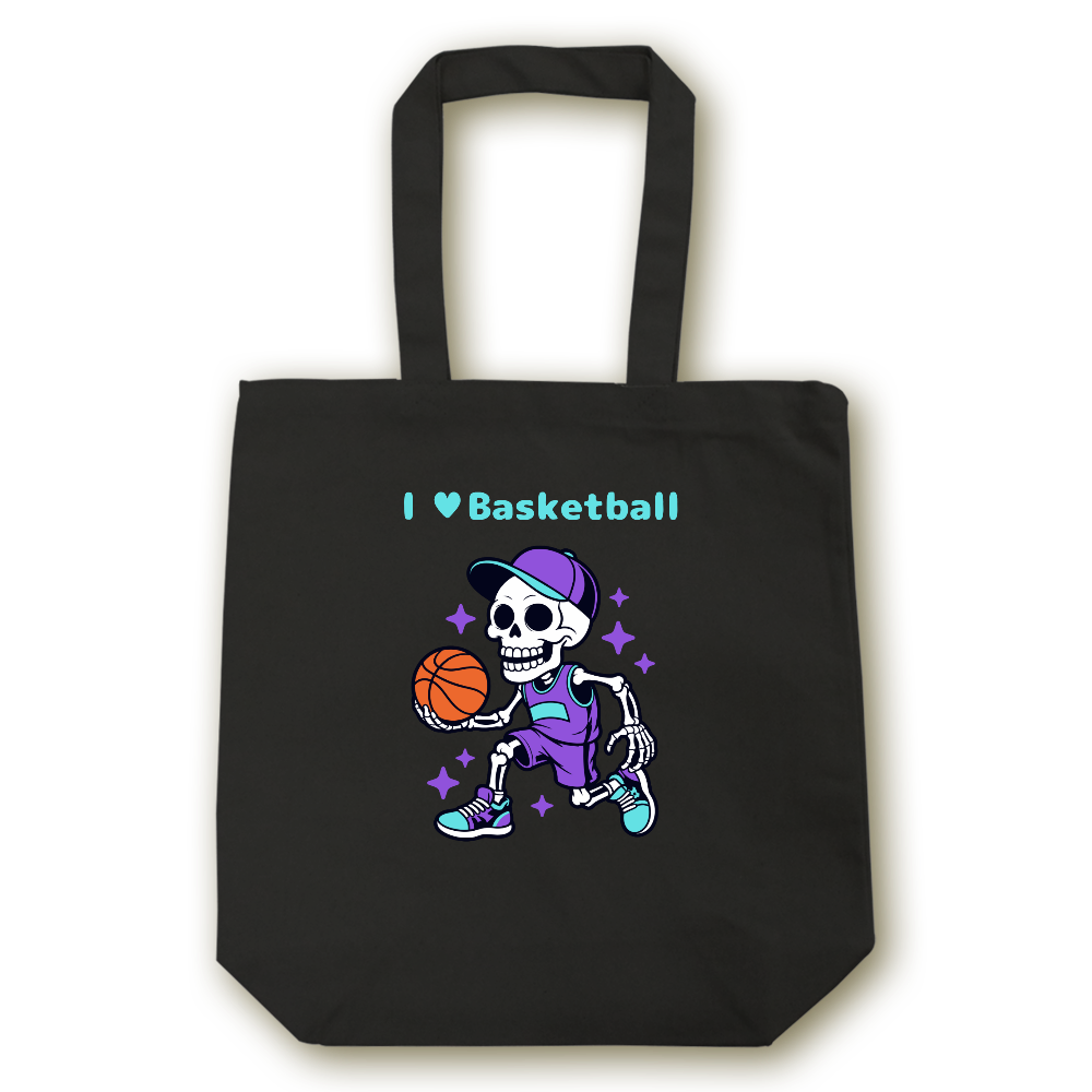 トートバッグ〜Basketball黒✕緑〜