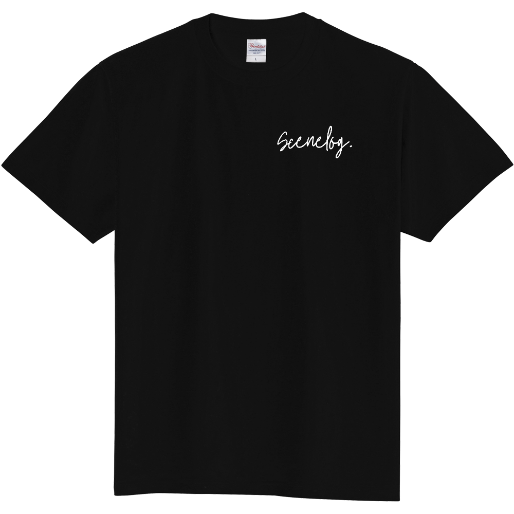 scenelog. フォトTシャツ ブラック