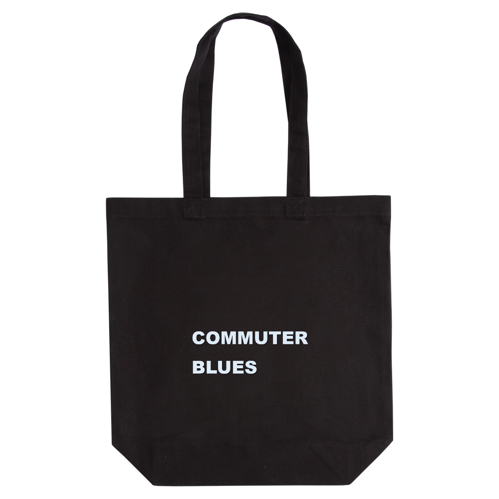 COMMUTER BLUES（コミューター・ブルース）定番トートバッグ（M）【白プリントあり】No.2