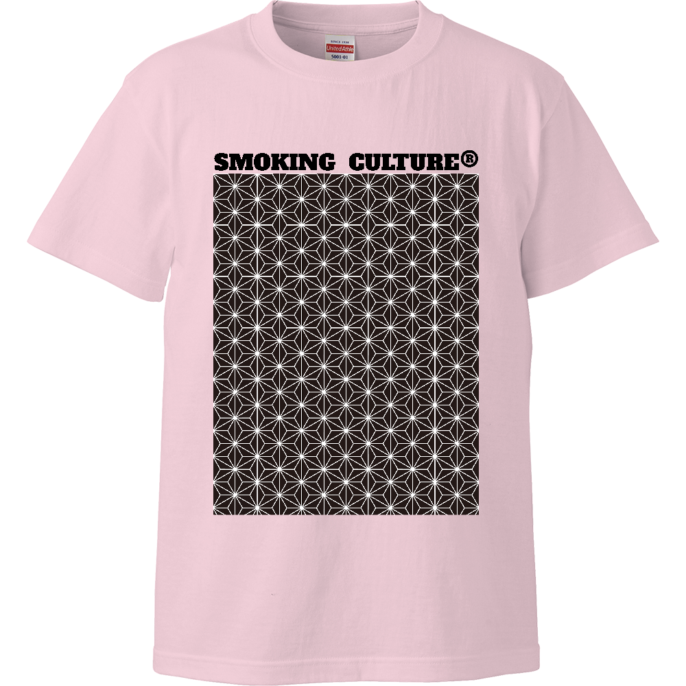 麻柄 ハイクオリティTシャツ ライトピンク