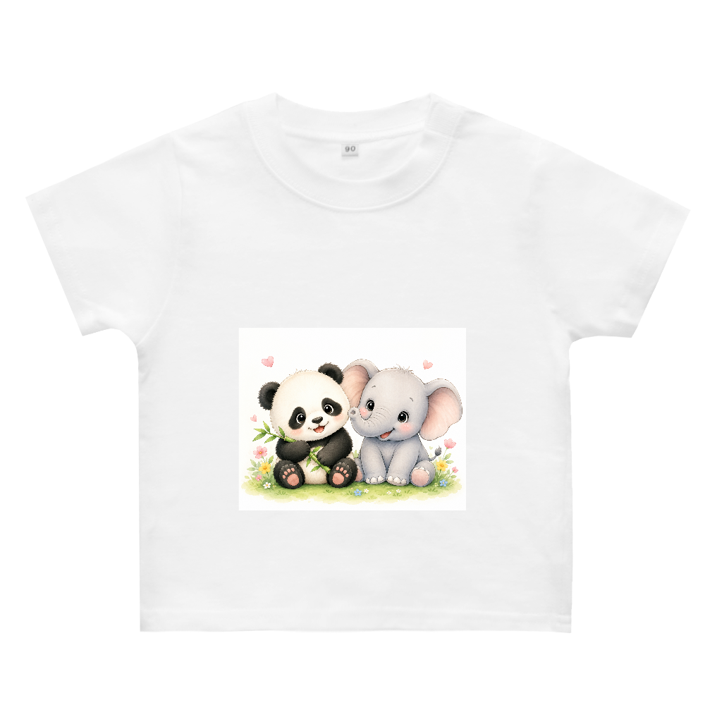 赤ちゃんパンダと赤ちゃんゾウの仲良し時間