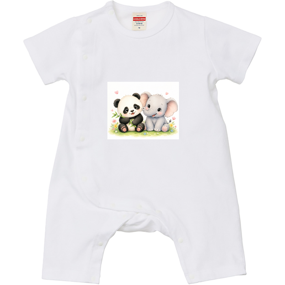 赤ちゃんパンダと赤ちゃんゾウの仲良し時間