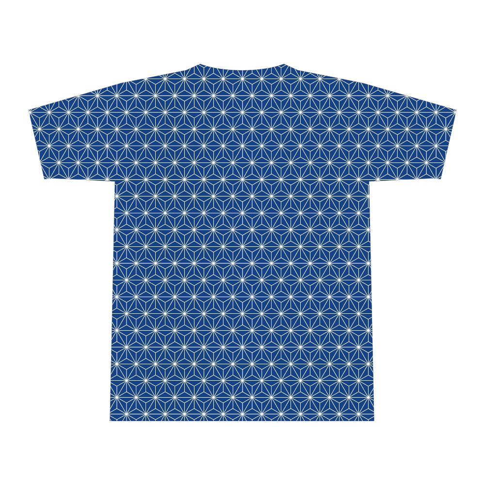 Tシャツ　和柄　麻の葉　Sサイズ