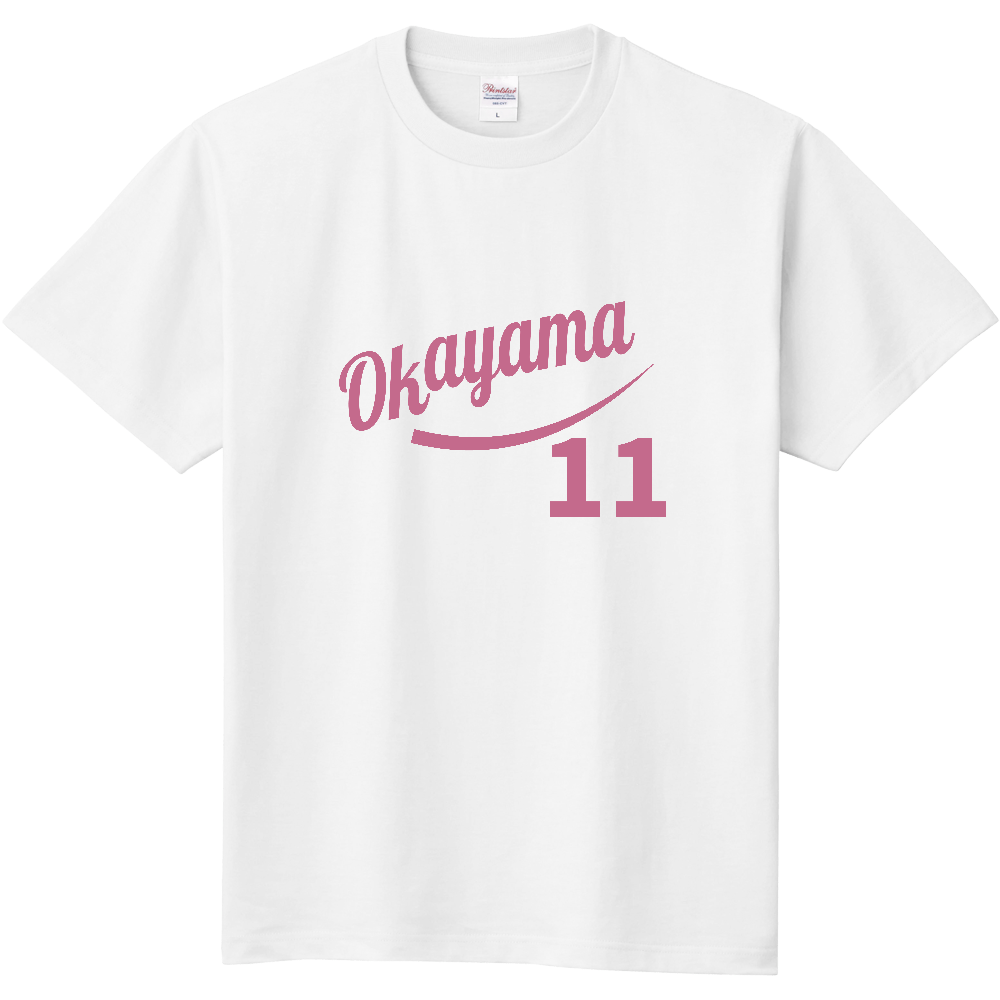 岡山 筆記体｜Okayama 背番号11