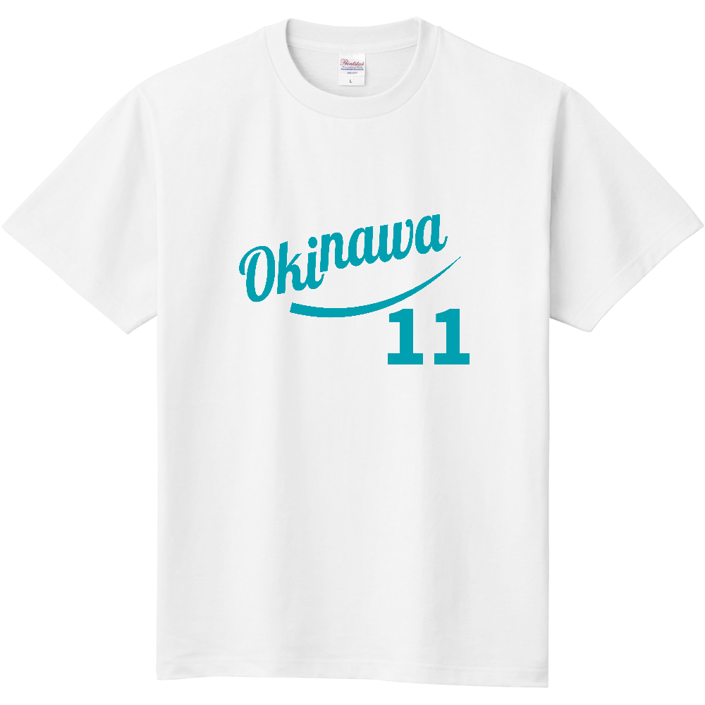 沖縄 筆記体|Okinawa 背番号11