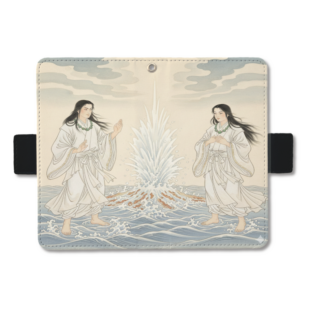 国産み神話浮世絵　手帳ケース(汎用マルチスライド式パーツ) M