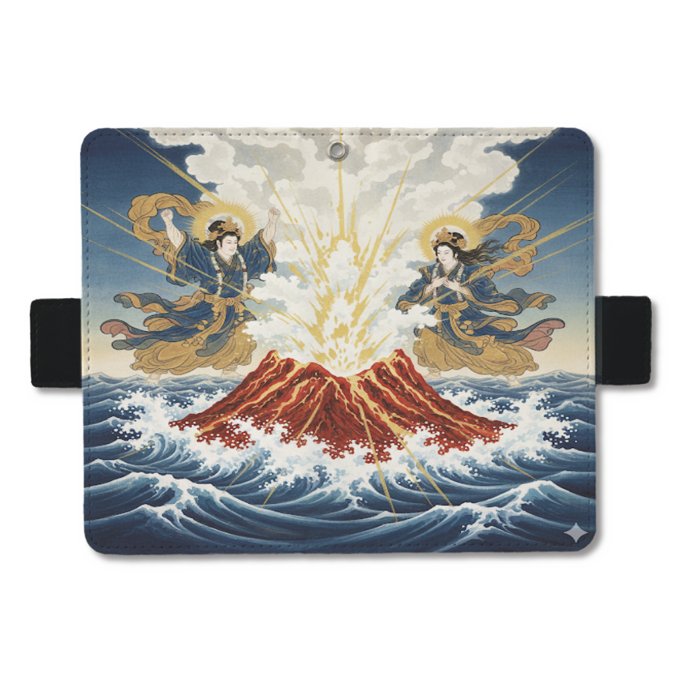 天地開闢浮世絵　	手帳ケース(汎用マルチスライド式パーツ) M