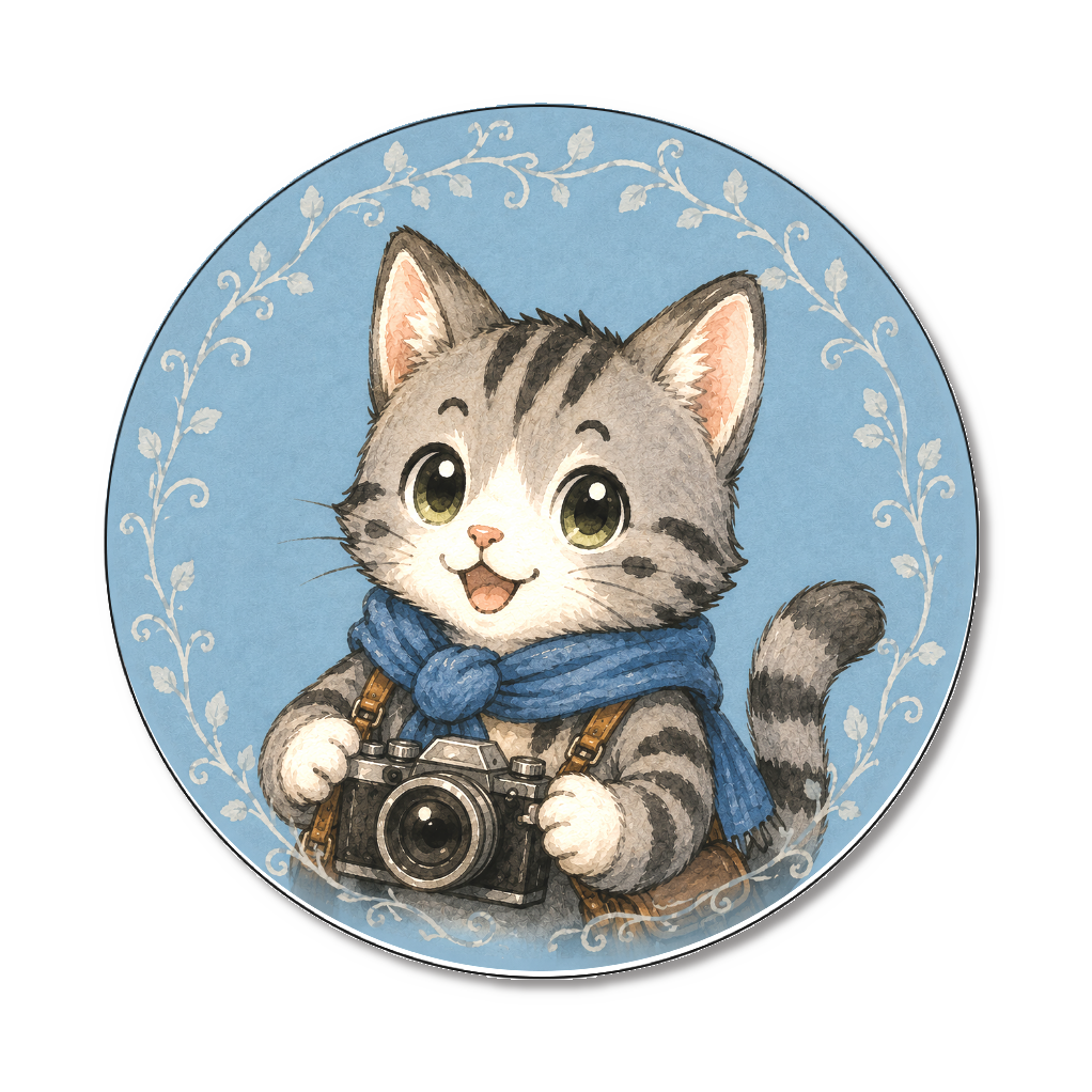灯り坂　缶バッジ（75mm）｜ ソラ