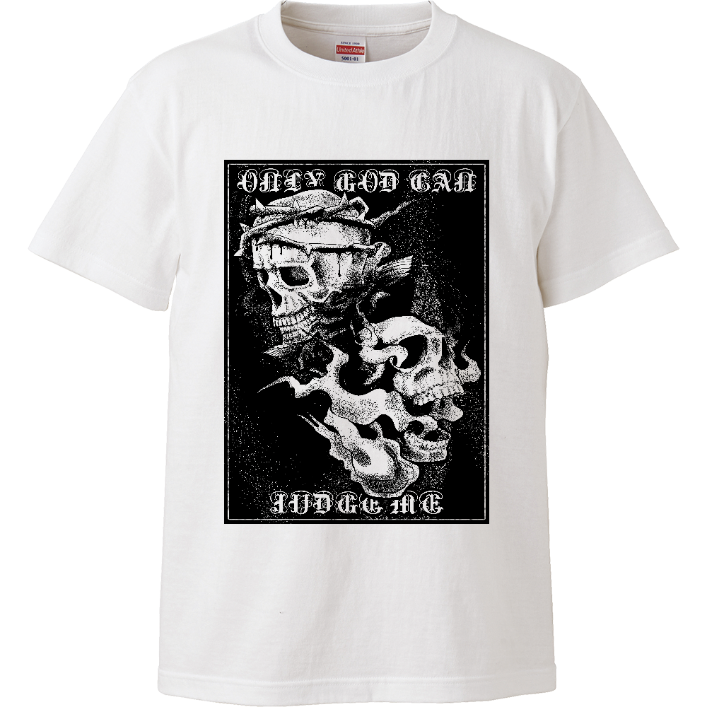 スカルTシャツ・黒