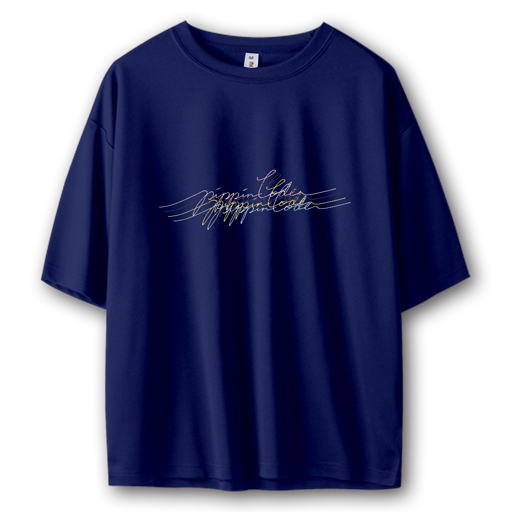 【inchプロデュース】pippinCode　ストリートTシャツ(ネイビー)公式ロゴ