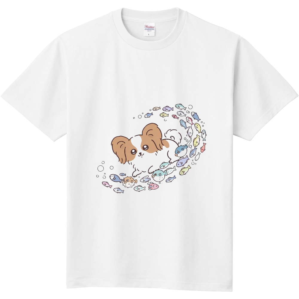 パピヨンと魚達(表面)白