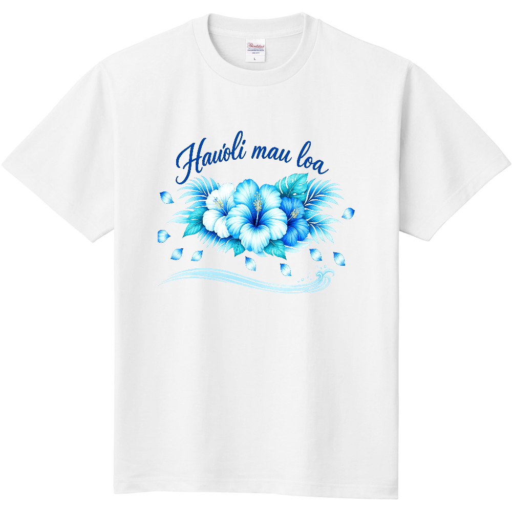 Hauʻoli Mau Loa – Ocean Hibiscus Tee｜LAFITE LIBRARY