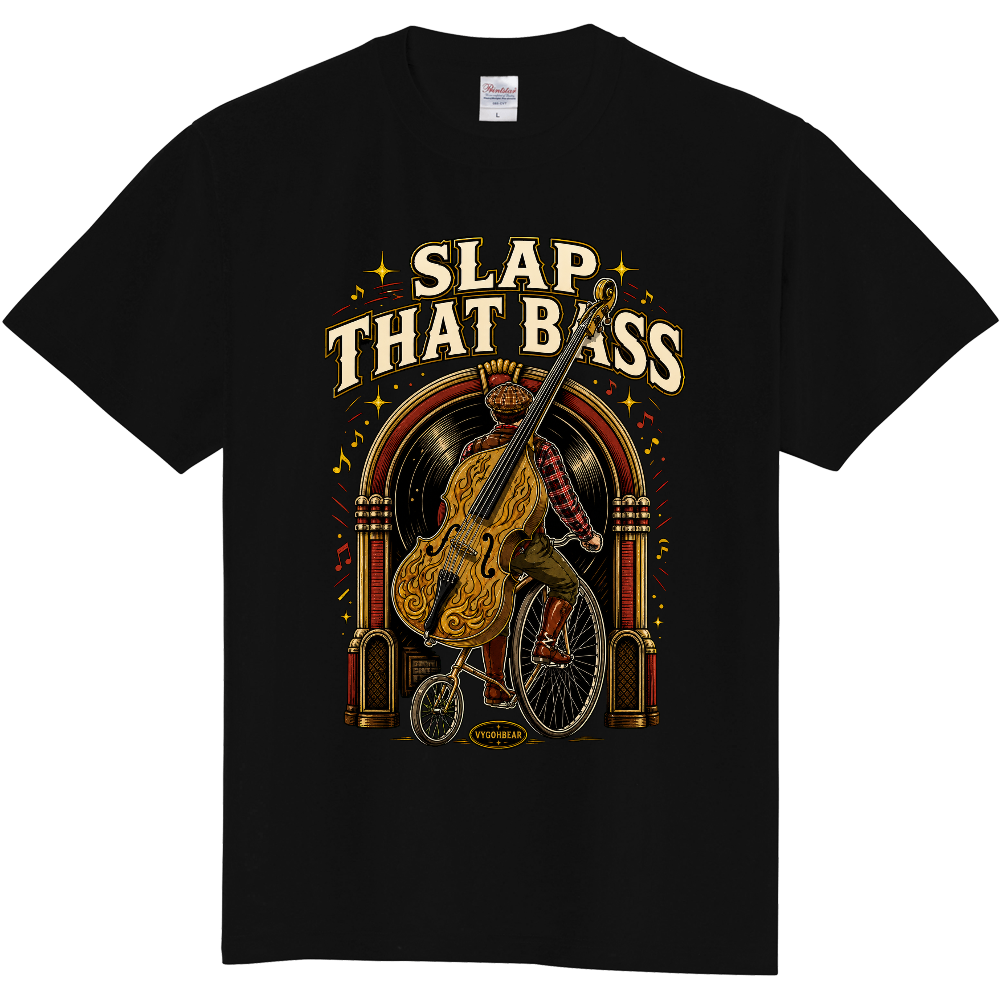 SLAP THAT BASS 3｜ロカビリー＆ウッドベースTシャツ