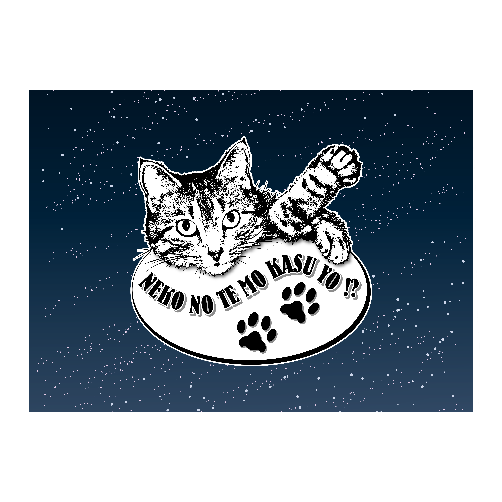 CAT_2KW_YO (高発色 全面印刷 ピクチャースタイルブランケット Ｍ)
