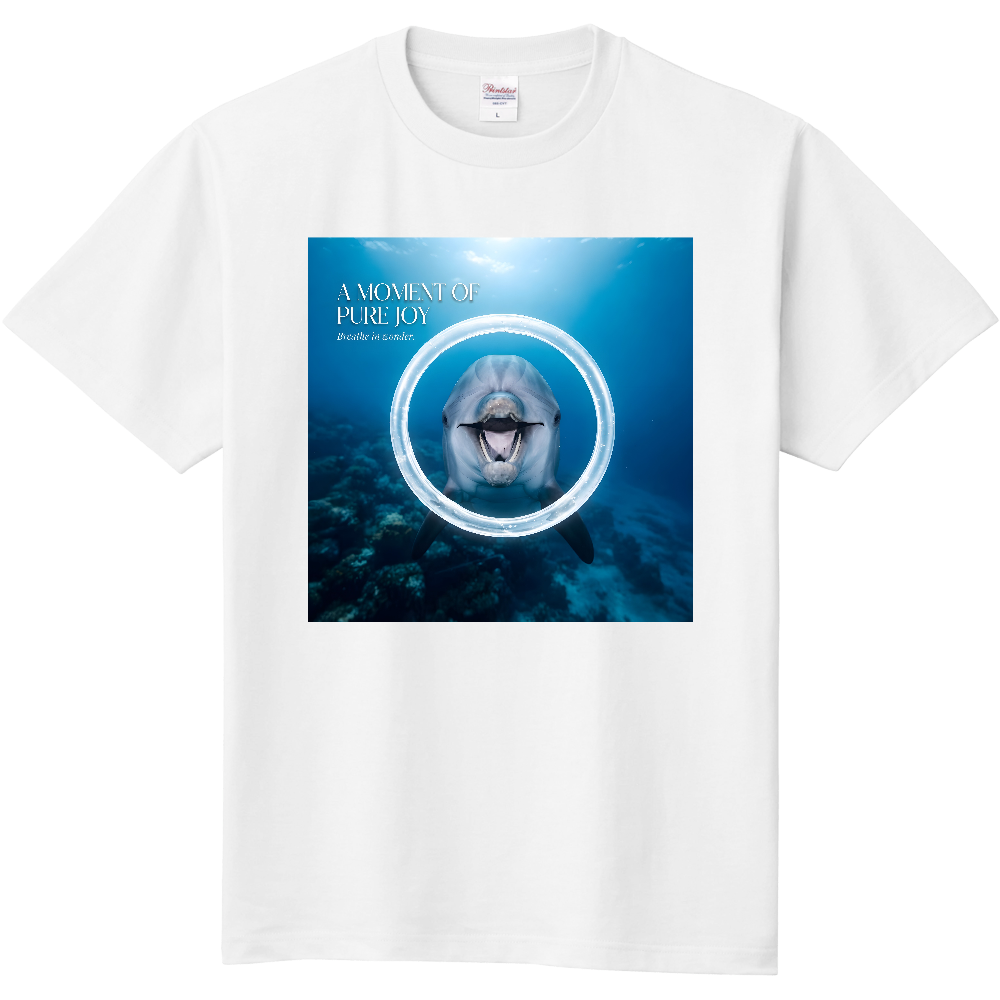 PURE JOY イルカマリン グラフィックTシャツ