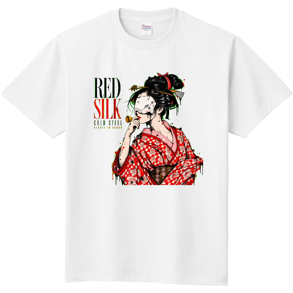 RED SILK｜和モダン ストリートグラフィックTシャツ