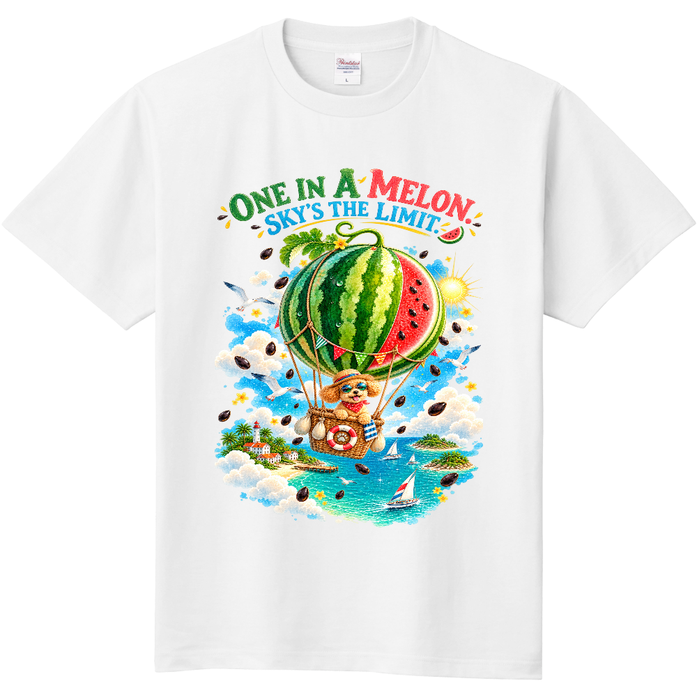 ONE IN A MELON｜ウォーターメロン・スカイアドベンチャー Tシャツ