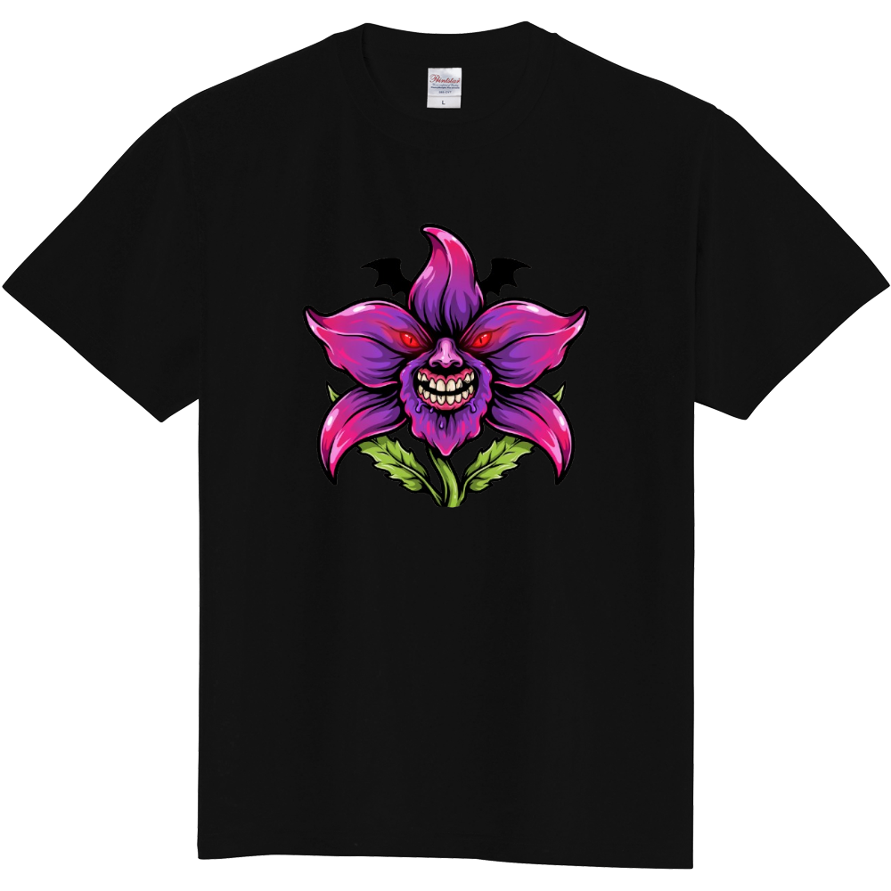 Vampire Orchid Monster - Gothic Streetwear Graphic T-Shirt