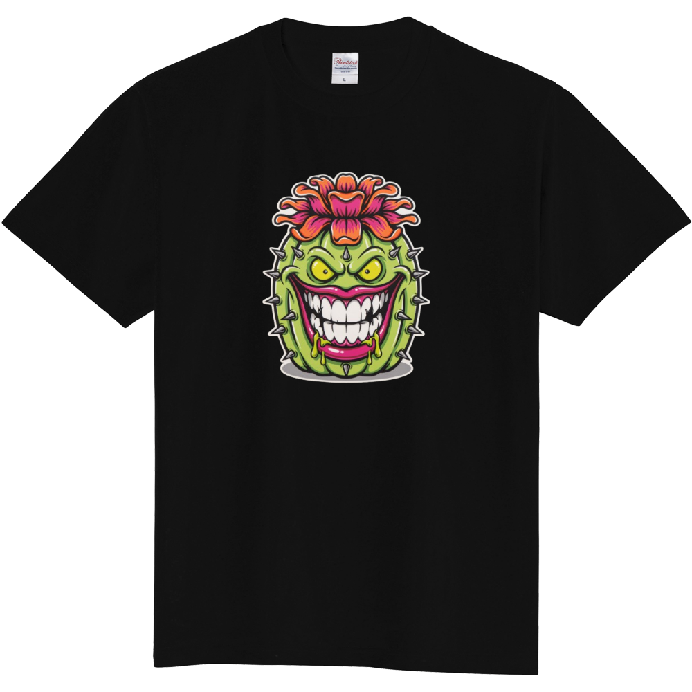 Crazy Cactus Monster - Thorny Streetwear Graphic T-Shirt