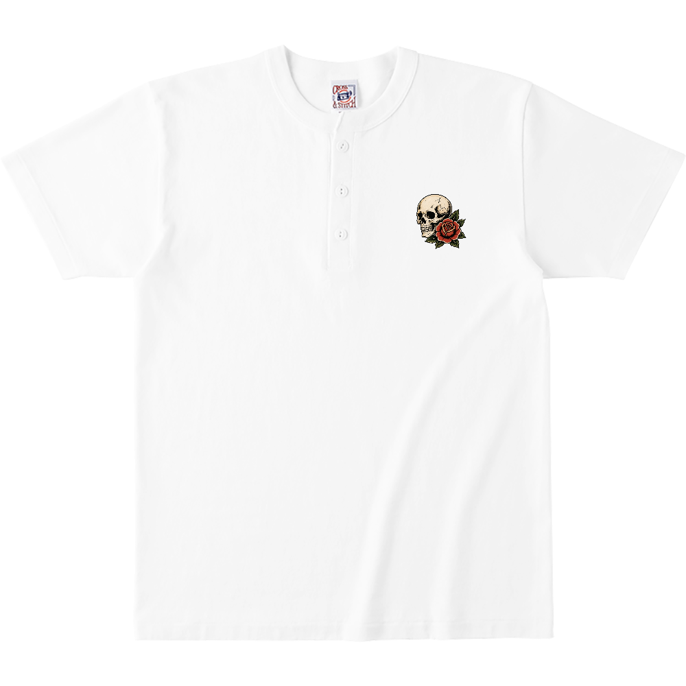 OLD SKULL HENLEY TEE